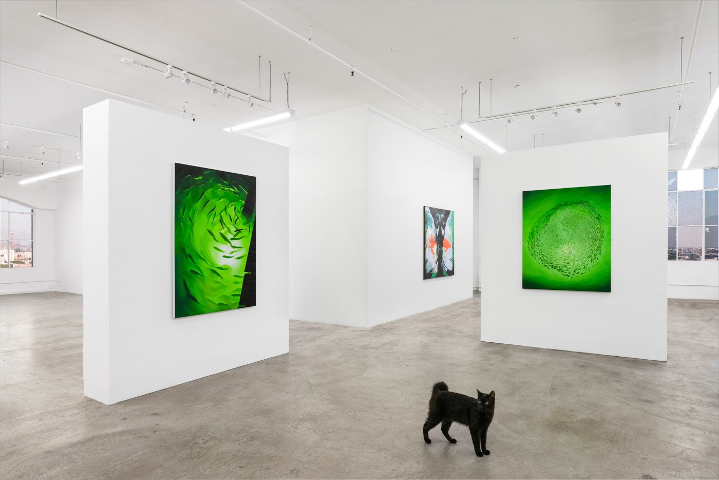 Vue d’exposition, « Oceans of time », Chateau Shatto, Los Angeles, 2022.