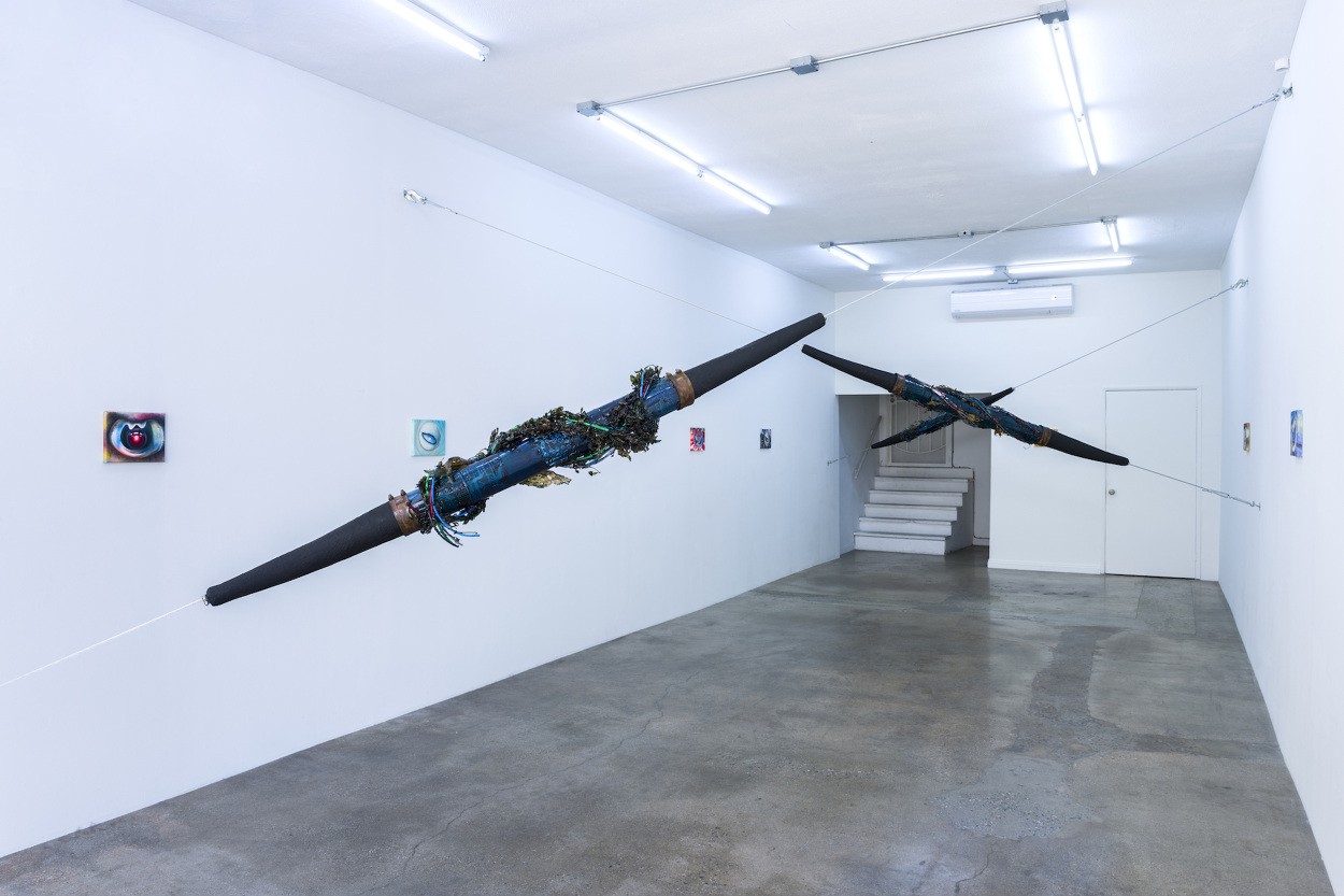 Vue d’exposition, « Ambergris », Hunter Shaw Fine Art., Los Angeles, 2023. Photo © Ruben Diaz