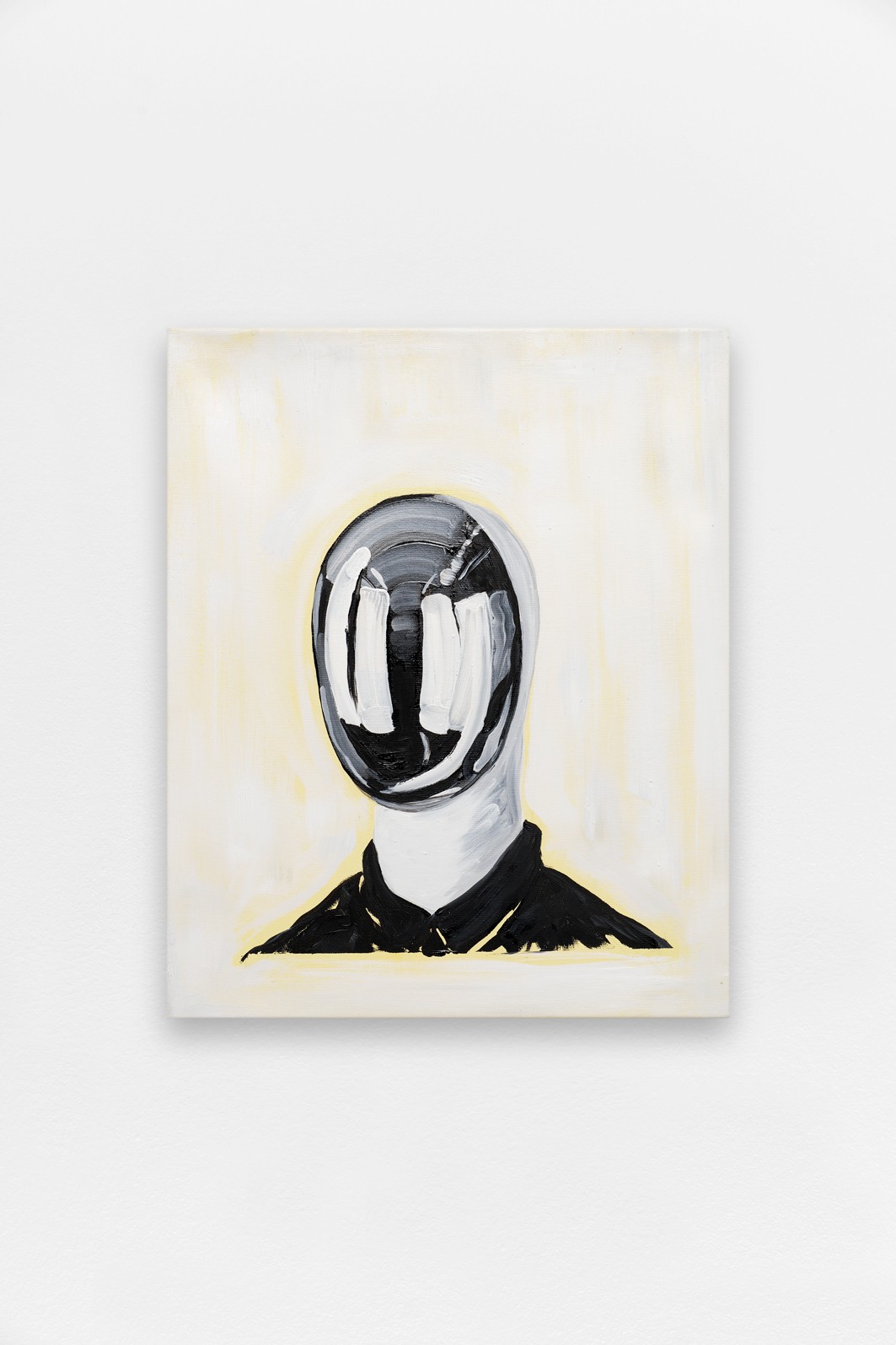 *Transitional*, 2023, oil paint, oil stick, graphite on canvas, 45 x 55 cm. Courtesy the artist & Spiaggia Libera, Paris. © Aurélien Mole.