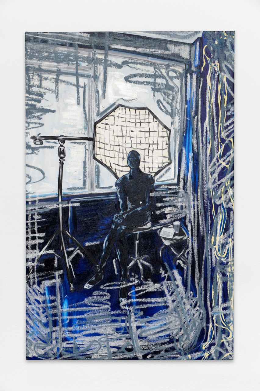 *Bodily Confessions*, 2022, peinture à l’huile, oil stick, 110 x 70 cm. Courtesy the artist & The Kooples Art Prize. © Aurélien Mole