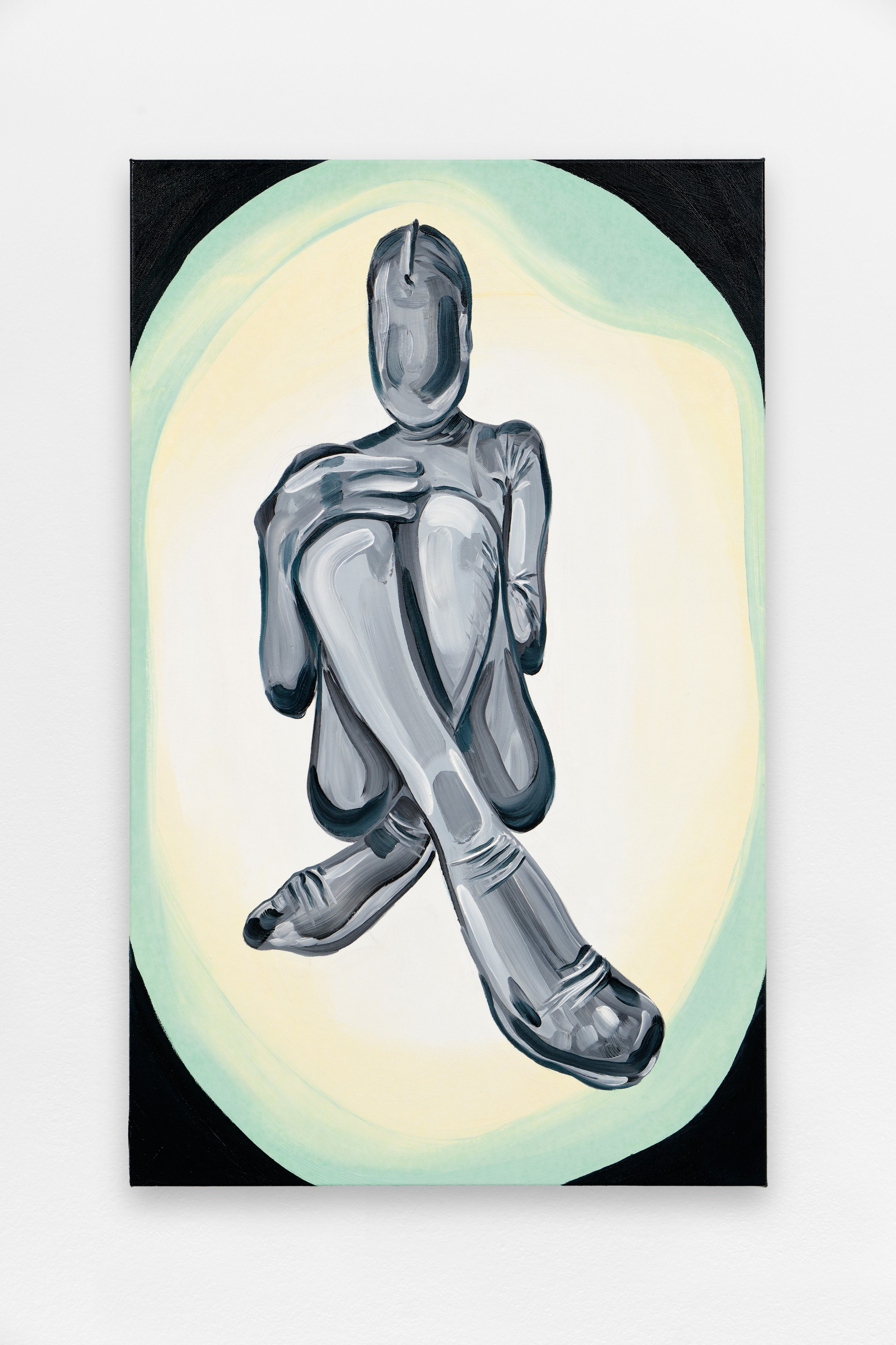 *Untitled light*, 2024, Oil on linen, 75 x 45 cm. Courtesy the artist & Spiaggia Libera, Paris. © Aurélien Mole