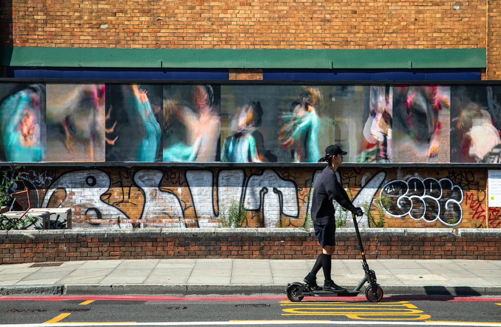 Exhibition view, “Blind at the Age of Four” in collaboration with Buildhollywood, 305 Kingsland Road’s billboard, London, 2023.