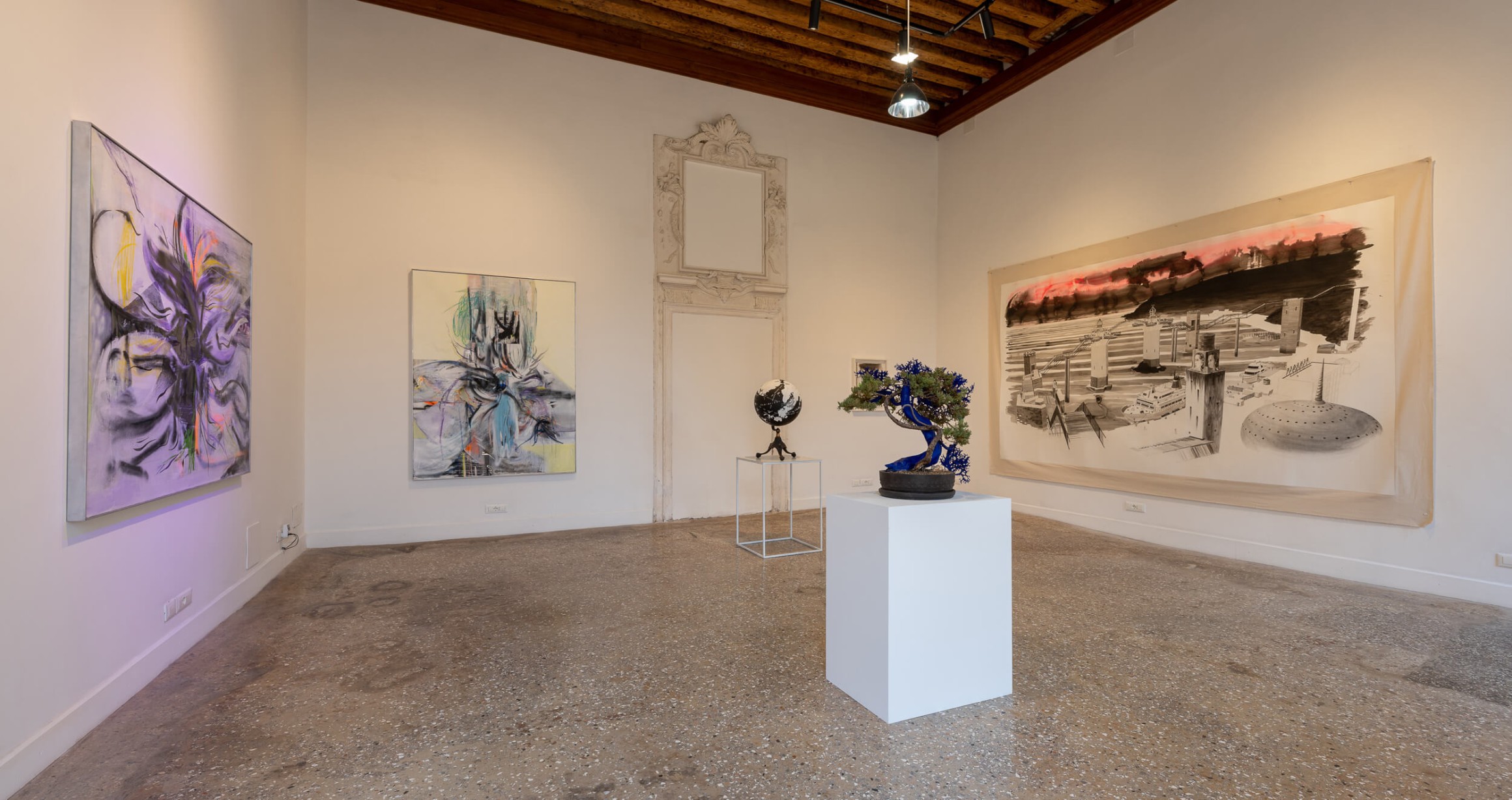 Exhibition view, « PLANET B, Climate Change and the New Sublime », Radicants Internationals, curated by Nicolas Bourriaud, Palazzo Bollani, Venice, Italy, 2022. © Andrea Avezzù.  