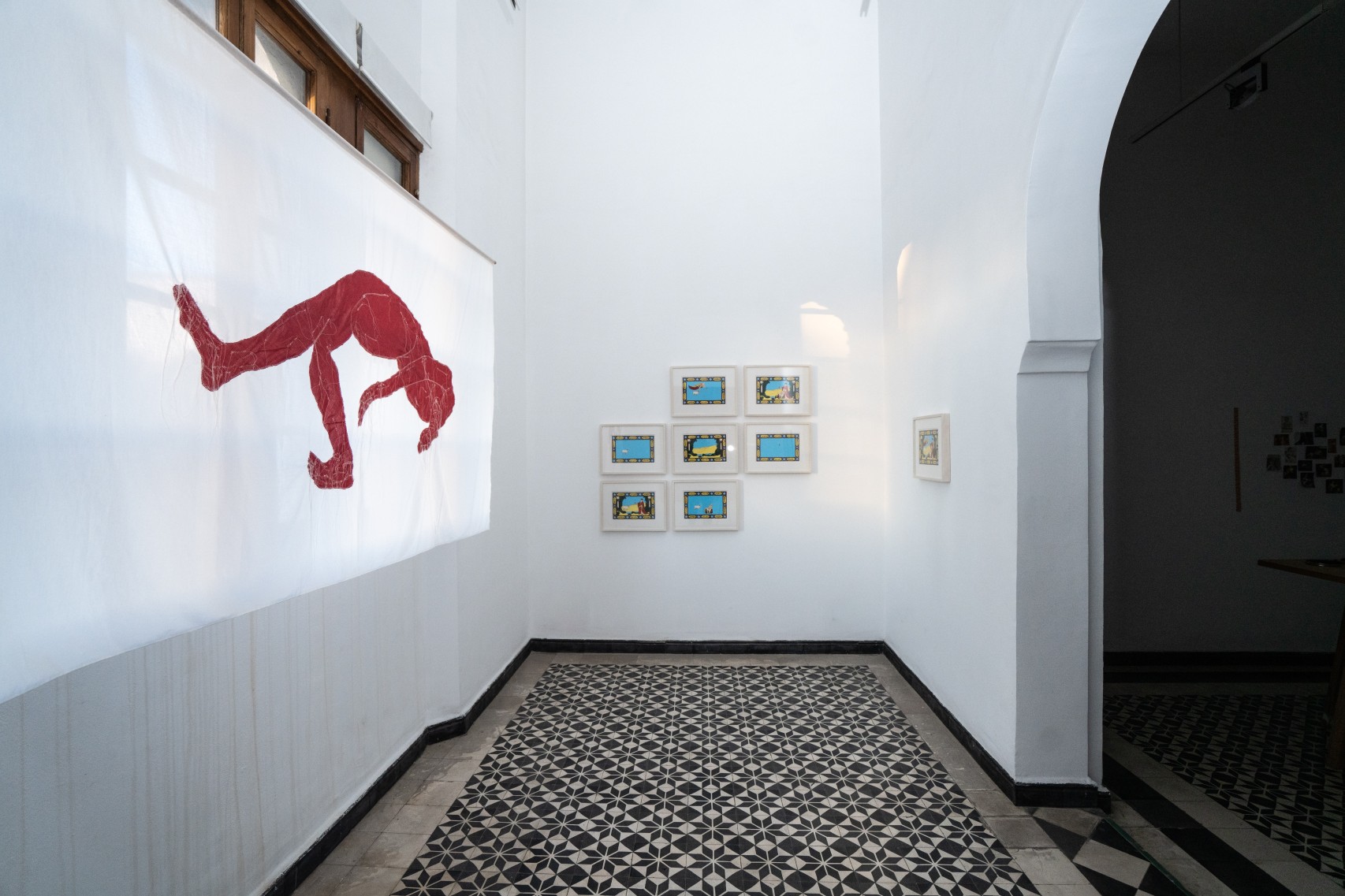 Exhibition View, *Portail*, Duo show with Khadija Elabyad, Dar El Kitab, Casablanca, Marocco, 2023.