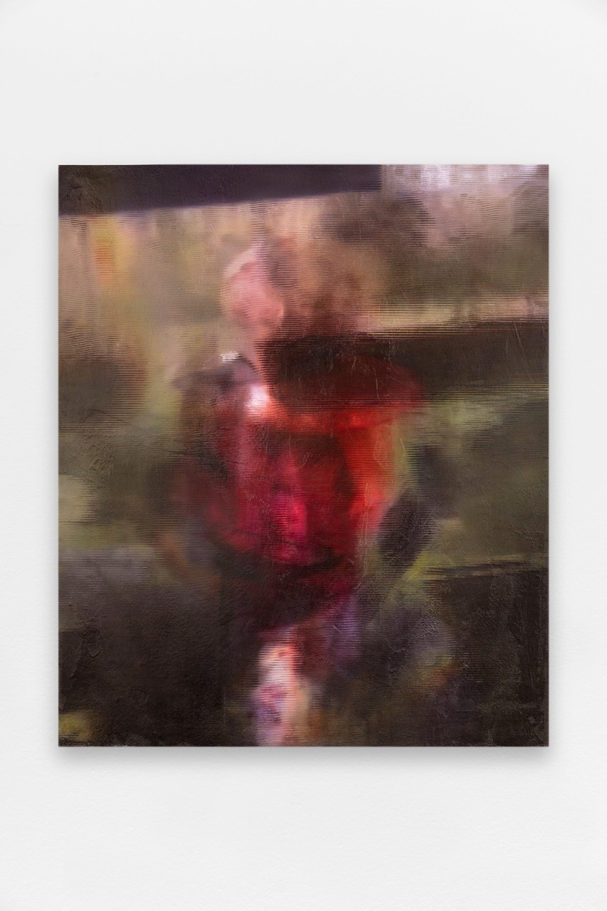 *Yily Streas at het Lkco*, 2023, mousse, tissu, colle, aluminium, filtre à réalité augmentée, 95 x 80 cm. Courtesy the artist & Spiaggia Libera, Paris. © Aurélien Mole