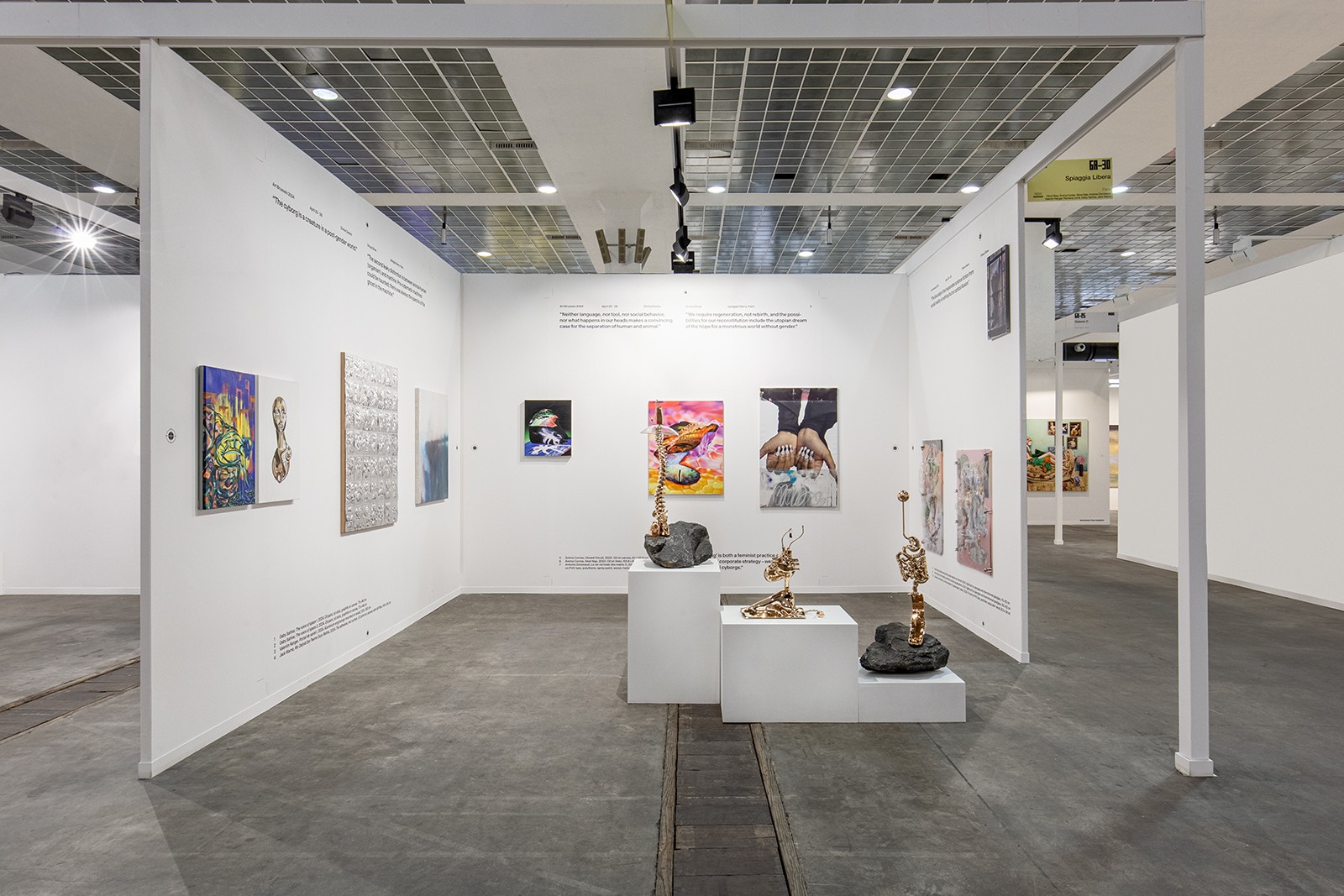 Vue d’exposition, « Divine Desire », Art Brussels, Brussels, 2024. Photo © Gabriele Abbruzzese