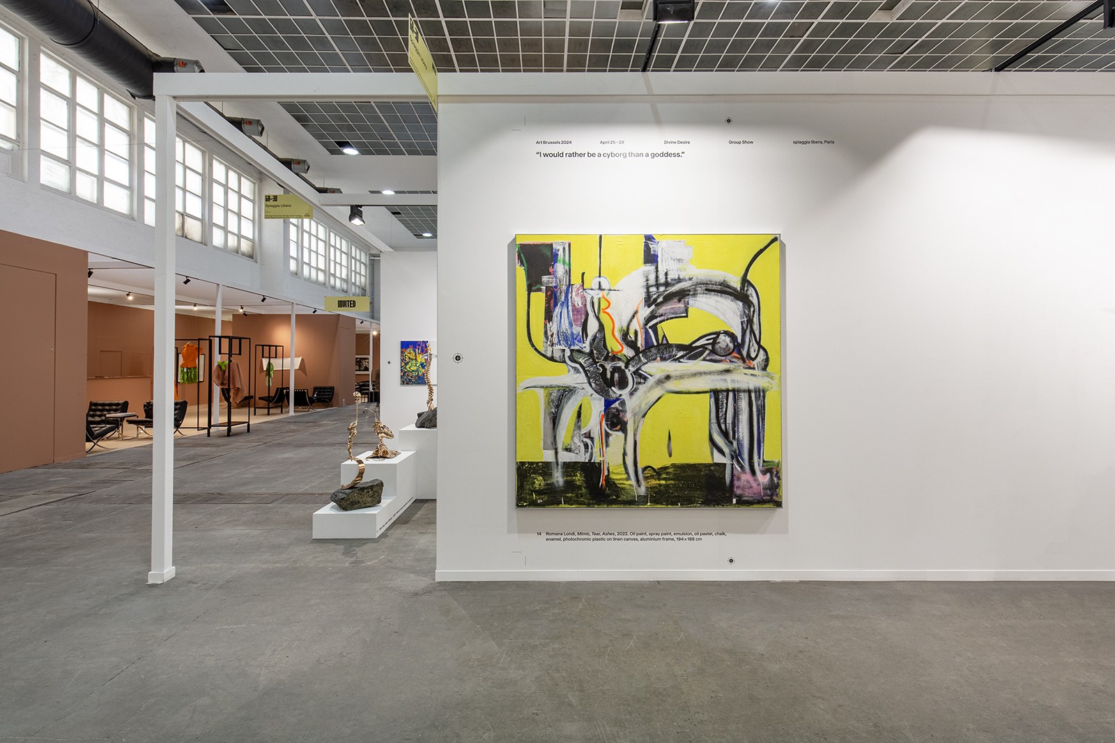 Exhibition view, « Divine Desire », Art Brussels, Brussels, 2024. Photo © Gabriele Abbruzzese