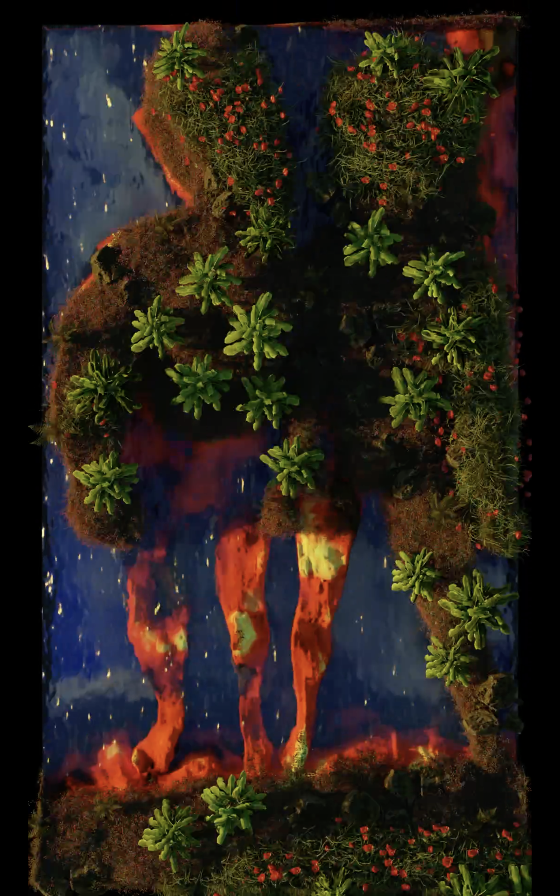 *Pangeassets 
Earth crust deciding of the future geopolitical tensions (Transform boundaries)*, 2023, mixed media, variable dimensions. Courtesy the artist & Spiaggia Libera, Paris.