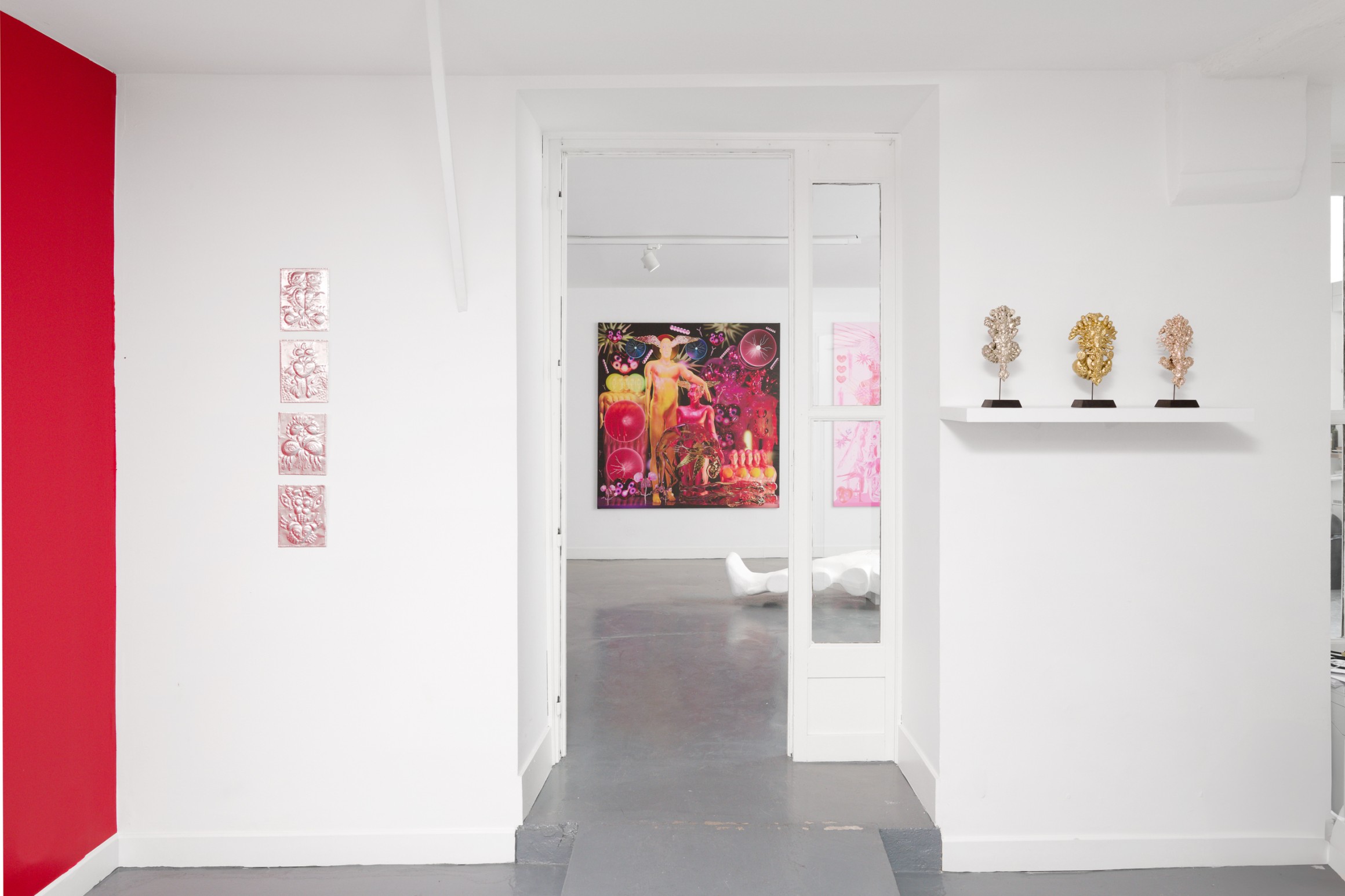 Exhibition view, « Infected/Disfigured », Spiaggia Libera, Paris, France, 2024. Courtesy the artist & Spiaggia Libera, Paris. © Aurélien Mole