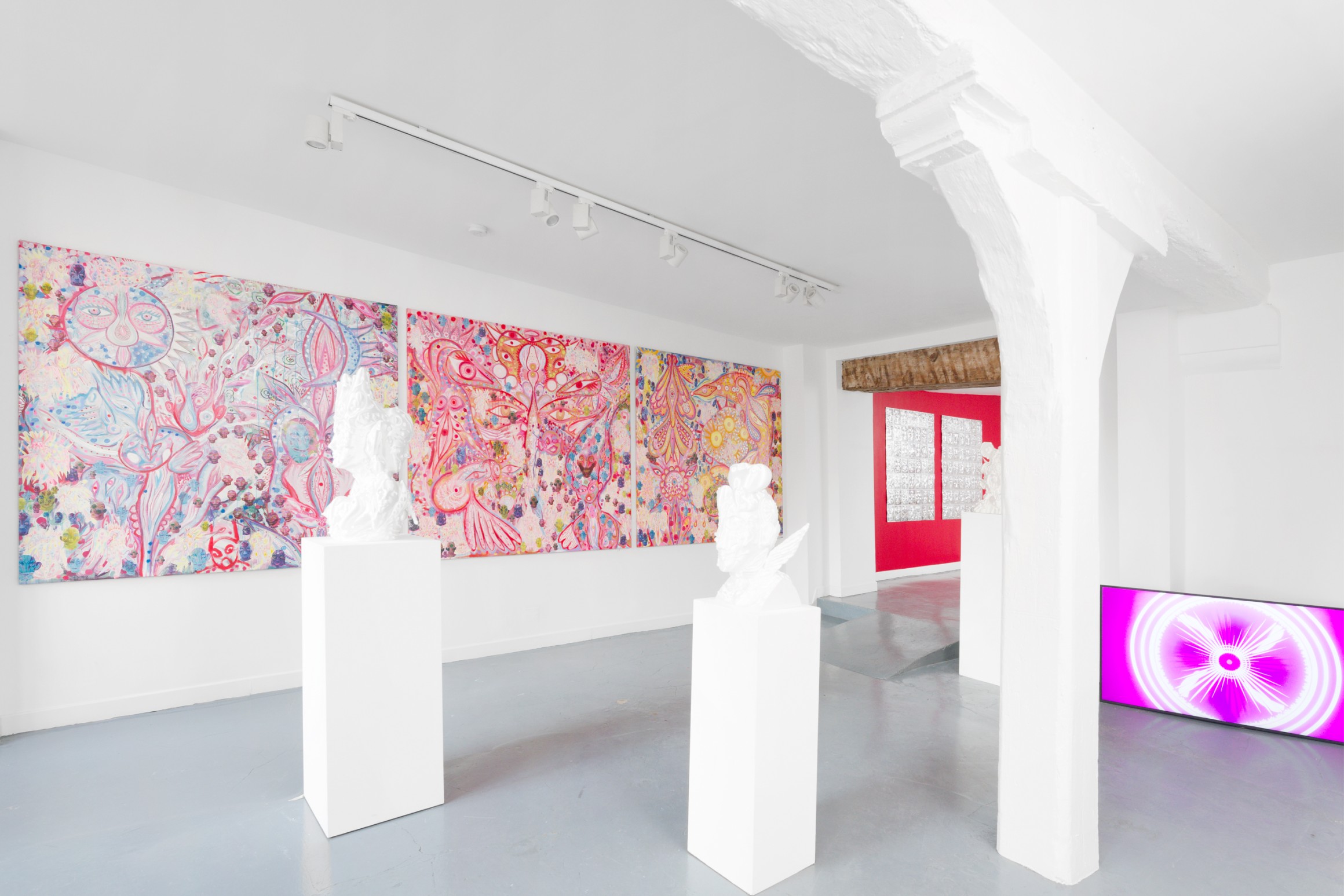 Exhibition view, « Infected/Disfigured », Spiaggia Libera, Paris, France, 2024. Courtesy the artist & Spiaggia Libera, Paris. © Aurélien Mole