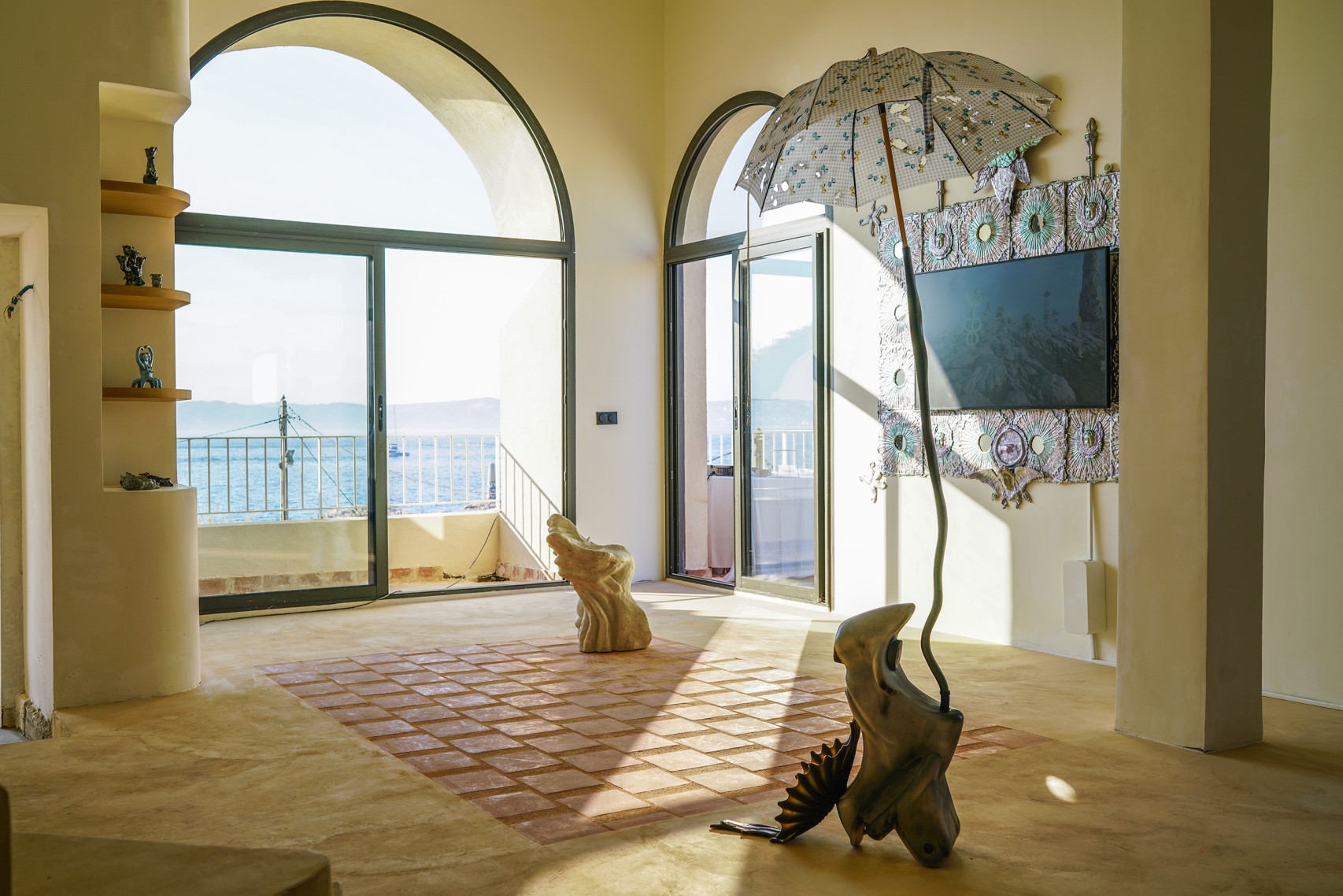 Exhibition view, *Odyssea. Act I : Le chant des sirènes*, LA PLAGE, Marseille, 2024. Photo © Gregg Bréhin